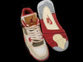 Air Jordan 4 Retro Leaf Red vista superior suela