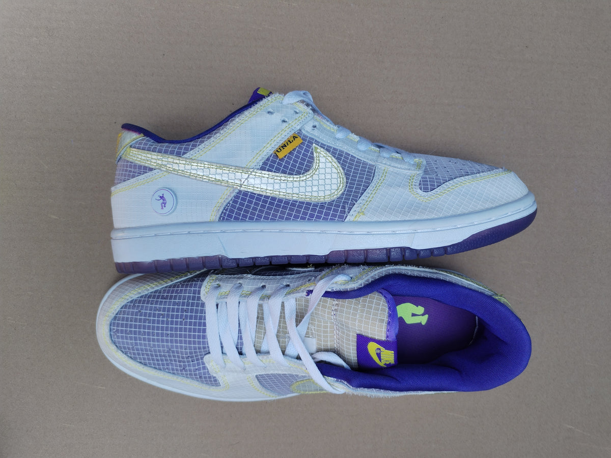 Nike Dunk Low Union LA Court Purple vista lateral y superior par