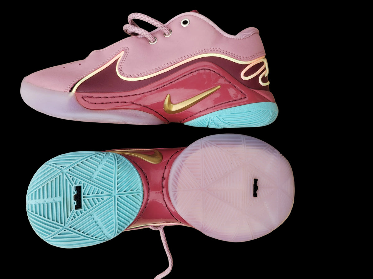 Nike LeBron XXII Pink Crimson vista superior suela